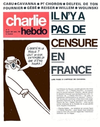 Les unes de Charlie Hebdo No1 à 476 - 1970 - 1980