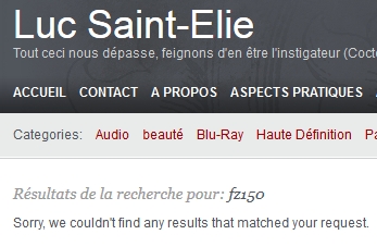Luc Saint Elie - Panasonic France - Recherche FZ150