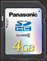 Panasonic carte SDHC Class2